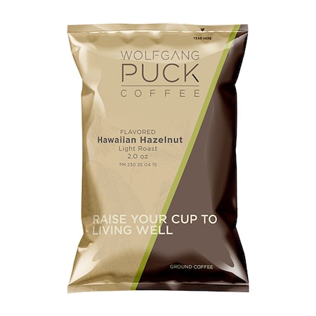 Wolfgang Puck Coffee Hawaiian Hazelnut 2.0 oz Fraction Packs, PK18 PK 010677